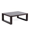 Armen Living 30 in. Paradise Outdoor Patio Coffee Table in Eucalyptus Wood; Earth LCPRCODK